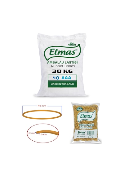Elmas Ambalaj Lastiği 40 Mm 30 Paket X 1000 Gram Koli