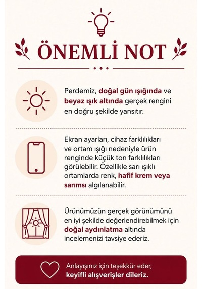 Vizon Blackout Işık Geçirmez Karartma Perdelik Dikişsiz Ham Kumaş Kişiye Özel Kesim En X Boy