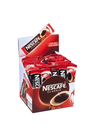 Nescafe Classic Kahve Poşet 50x2g - %100 Doğal Robusta Çekirdek Harmanı 4'li Avantaj Paketi - 4 Tarı
