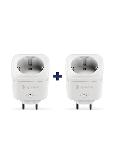 Hybrone Akım Korumalı Wi-fi Akıllı Priz, 2li Set, 16 Amper, Enerji İzleme, Çocuk Kilidi, Uygulama İle Uzaktan Kontrol