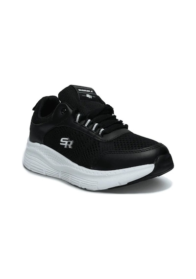 Best Of 1005-26 Shırble Anorak Anatomik Taban Kadın Sneaker Siyah Beyaz Siyah