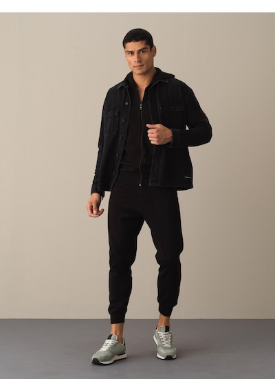 Xint Gri Oversize Pamuk Denim Gömlek Ceket 700867