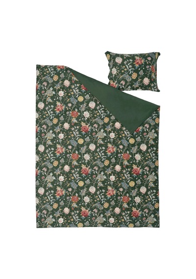 Ikea Nasselklocka Tek Kişilik Nevresim Takımı 150 X 200 Cm Yeşil - Koyu Yeşil