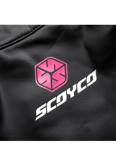 Scoyco Jk153w Motosiklet Montu Kadın 4 Mevsim Oxford 600-d Dayanıklı Kumaş Deri Women Motorcu Mont Pink