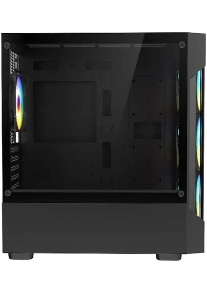 Fazeon F1 Mesh 4x120mm Rainbow Fanlı Matx Bilgisayar Kasası Psu Yok