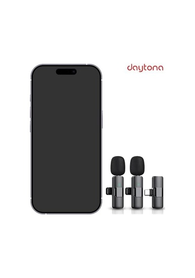 K9t2 Type-c Bağlantılı, 360 Ses Yakalama, Gürültü Azaltma Özellikli Android, İpad Ve İphone 15 Ve 16/plus/pro/promax Ve 17/pro/promax Uyumlu Kablosuz Çiftli Yaka Mikrofonu