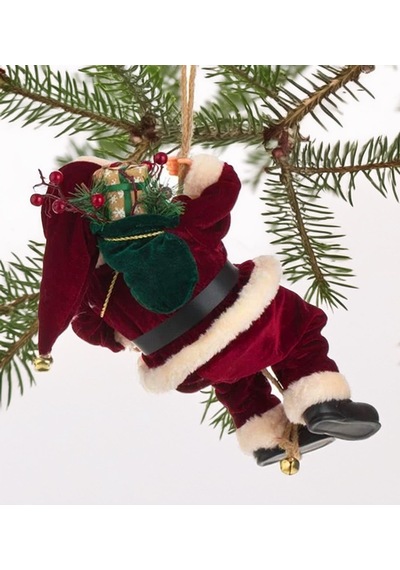 Yılbaşı Süsü Noel Baba Biblo Figür Büyük Boy 45cm - Asma İpi İle 78 Cm