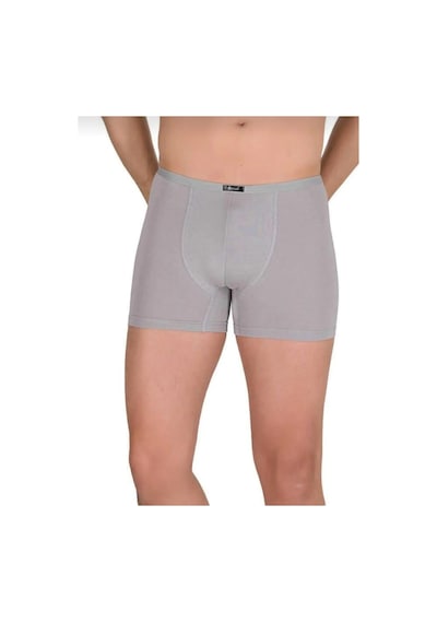 Berrak 4488 Erkek Modal İnce Kemer Lastikli Boxer Tekli gri