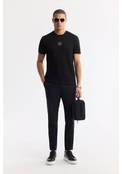 Avva Erkek Siyah Bisiklet Yaka Baskılı Bi-stretch İnterlok Regular Fit T-shirt A51y1162 Avva Erkek Siyah Bisiklet Yaka Baskılı Bi-stretch İnterlok Regular Fit T-shirt A51y1162