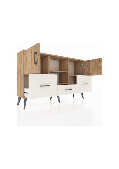 Arges Konsol 4 Raflı 3 Çekmeceli 3 Kapaklı 132x30x83 Çam-çam/aytaşı Çam/aytaşı Arges Konsol 4 Raflı 3 Çekmeceli 3 Kapaklı 132x30x83 Çam-çam/aytaşı Çam/aytaşı