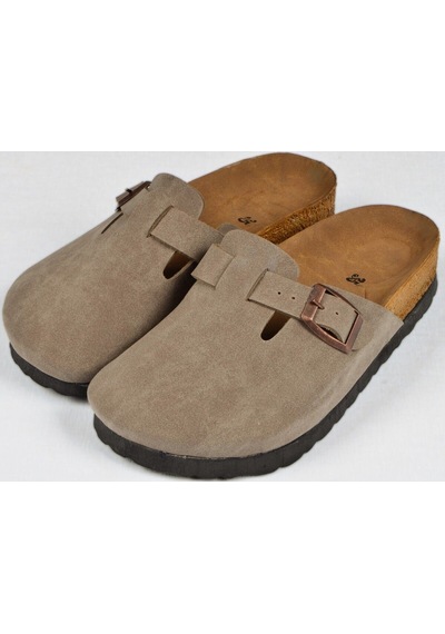 Dadwolf Mantar Tabanlı Çocuk Unisex Boston Birkens Günlük Sabo 59463 Günlük Terlik Vizon