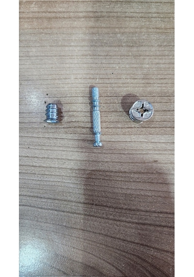 Minifix Takımı Metal Dübel Seti 10 Takım Mobilya Bağlantı Aparatı Dolap Birleştirme Çoklu Renk