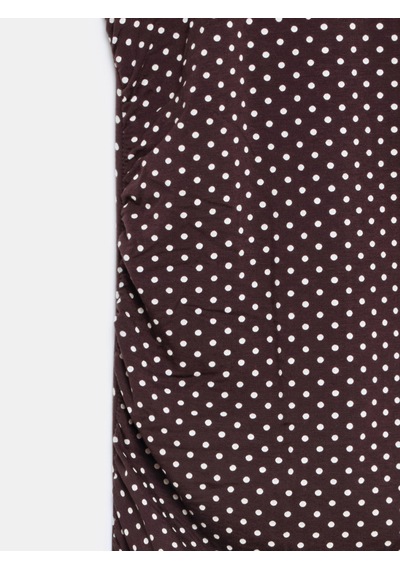DİLVİN 91698 Lyocell Halter Yaka Midi Elbise-koyu Kahve