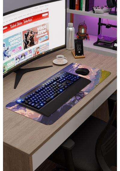 Fischl Genshin Impact Anime Gacha V3 - 70x30 Xl Gaming Mouse Pad Fare Altlığı