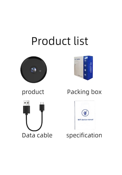 Cbtx X16 Pilsiz Mini Kamera App Kablosuz Wifi Kamera Desteği Kızılötesi Gece Görüş Modu