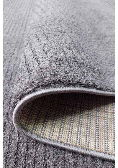 Gri Renkli Soft Iskandinav Peluş Dokulu Makine Halısı-665 Beyaz
