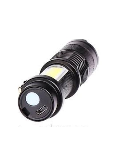 Taşınabilir Şarjlı Led Fener - 4 Modlu, 2000lm, Ayarlanabilir Odak