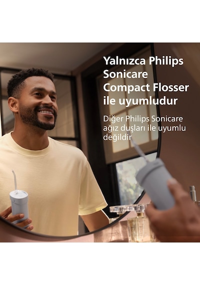 Philips Sonicare Kompakt Ağız Duşu 2li Yedek Başlığı, N2 Comfort Başlık , N1 Standart Başlık, Hx3072/00