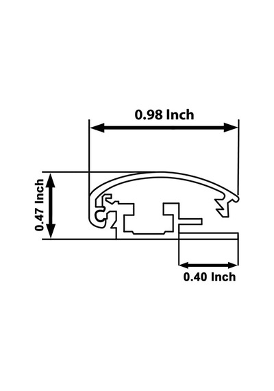 B2 50x70 Siyah Alüminyum Çerçeve Açılır Kapanır Gönye Köşe 25mm