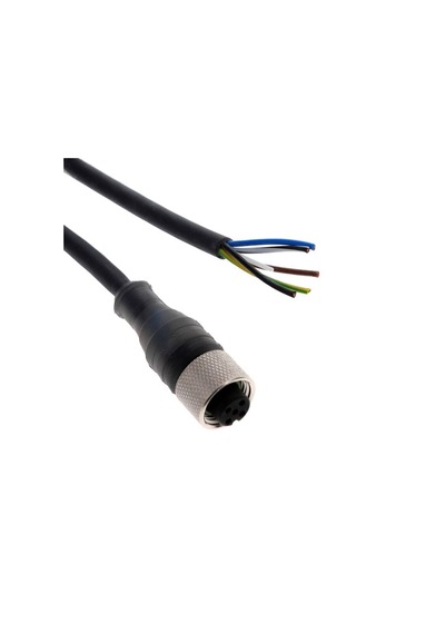 Telemecanique Xzcp1164l5 ,düz/m12/5pin/dişi Pur-5mt Sensör Kablo
