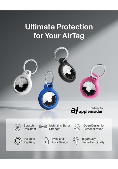 Airtag İçin Anahtarlıklı Kılıf - Mavi Belirtilmemiş