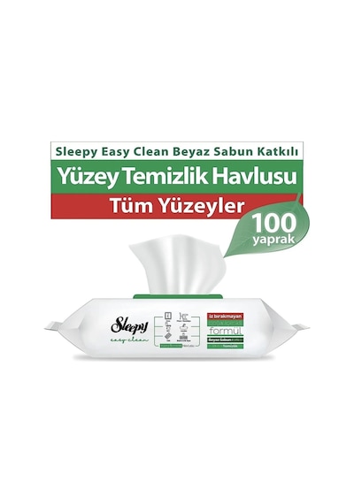 Sleepy Easy Clean Temizlik Havlusu X4 400 Adet Tekli