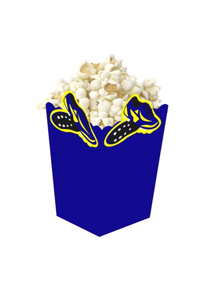 3d Sarı Lacivert Taraftar Temalı Popcorn Mısır Kutusu 8 Li Paket