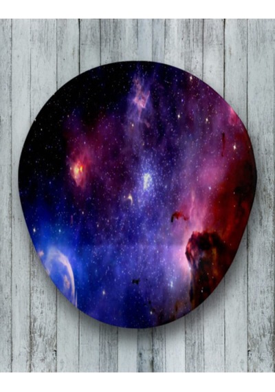 Galaksi Oval Bilek Destekli Mouse Pad Mousepad