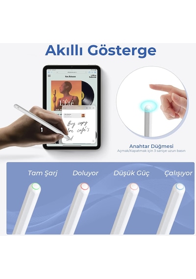 Bix Sp01 Apple Uyumlu iPad Mini/pro/air Tablet Dokunmatik Bluetooth Stylus Yazı Ve Çizim Kalemi