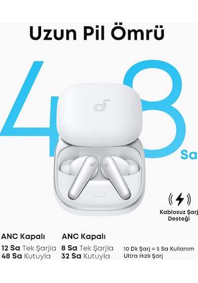 Anker Soundcore Liberty 5 Anc Tws Beyaz Kulak İçi Bluetooth Kulaklık