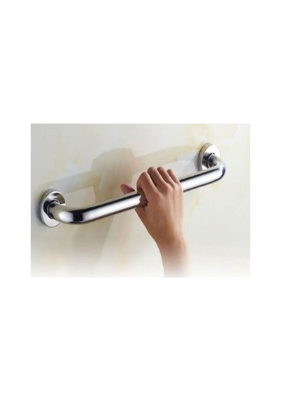 Krom Renkli Banyo Tutamağı Tutacağı Engelli Tutunma Barı 40 Cm - 609598858 Diğer