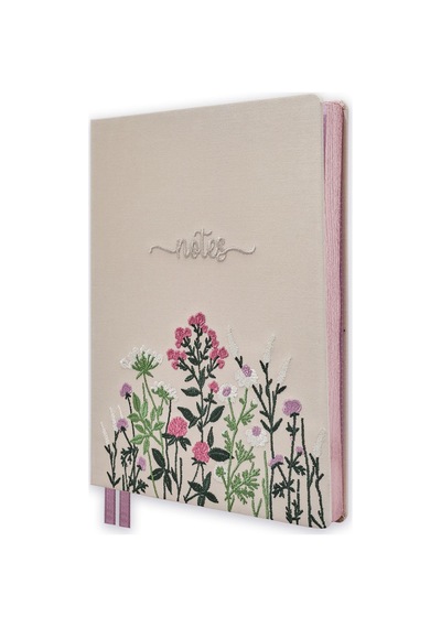 19x25 Ciltli Nakışlı Kapak- Clower Meadow Çok Renkli