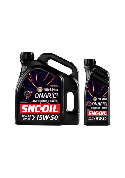 Snc Oil Icon Group 150.000 KM + Bakım Pro-S Plus Onarıcı 15W-50 Motor Yağı 5 L