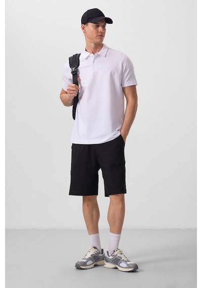 Tommylife Standart Fit Basic Polo Yaka 2li Paket Siyah-beyaz Erkek T-shirt - 87768 Siyah-Beyaz