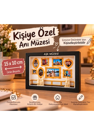 Kişiye Özel Anı Müzesi Fotoğraflı Dekoratif Çerçeve 15x10 Cm