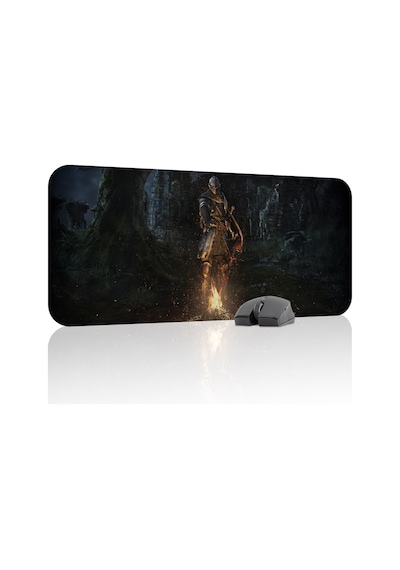 Dark Souls Kaymaz Dikişli Kauçuk Oyuncu Mousepad V1 - 70x30 Xl Gaming Mouse Pad Fare Altlığı