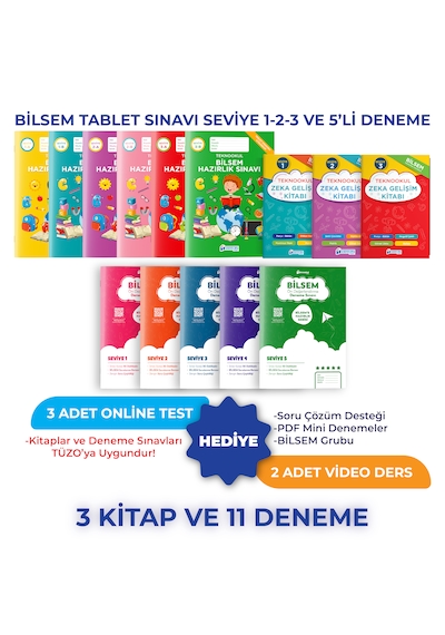 Bilsem Tablet Sınavı Seviye 1-2-3 Ve 5'li Deneme