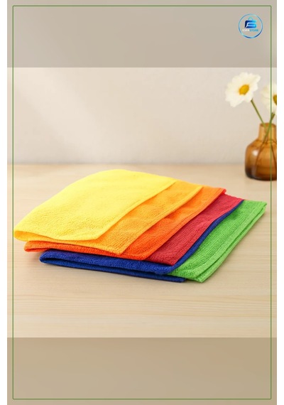Lavanta Kokulu Mikrofiber Temizlik Bezi Cam Mobilya Mutfak Ve Ekr Çok Renkli