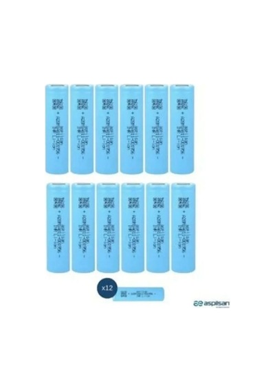 Aspilsan Inr18650a28 3.7v 2800mah 25a Discharge Şarjlı Li-ion Pil - 12 Adet Set