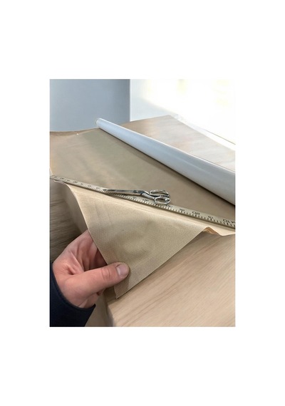 Yapışkanlı Tela Astar 100x160 Cm Kağıt Sertliğinde Kumaş Destekleyici Bej