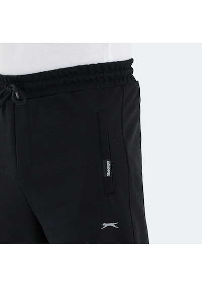 Slazenger NAVDEEP Erkek Cepli Dar Paça Siyah Eşofman Altı