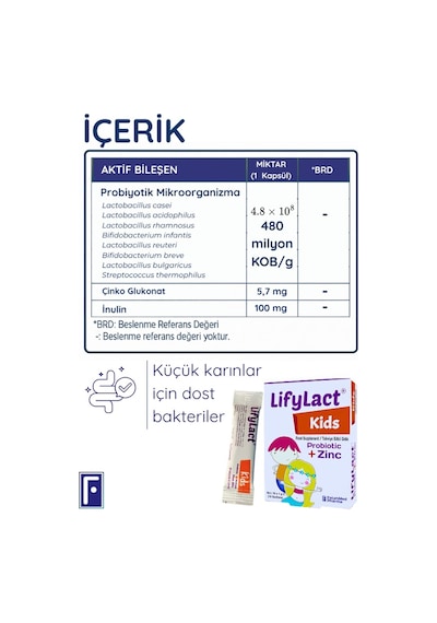 Lifylact Kids Probiyotik 10 Şase