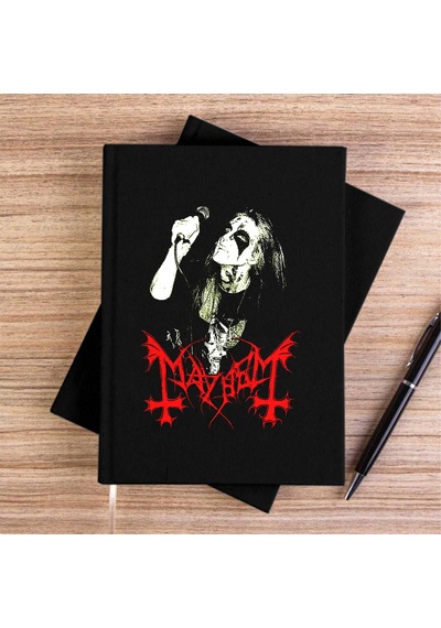 Mayhem Rotten Dead Siyah Çizgisiz Kanvas Defter