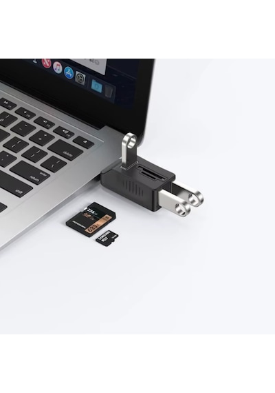 Alfais 6080 Usb 3.0 Hub 5 Port Çoklayıcı Sd Tf Micro Sd Mmc Kart Okuyucu Splitter Çevirici