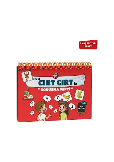 Çocuk Akademi 2 Yaş Dikkat-etkinlik / Şimdi Konuşma Vakti Seti / 2 Yaş Cırt Cırtlı - Cırt Cırtlı Konuşma Vakti