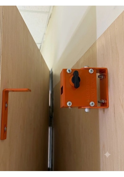 10 Adet Tuncel Teknik Okul Kapı Sabitleme Kilidi Mandallı Sistem