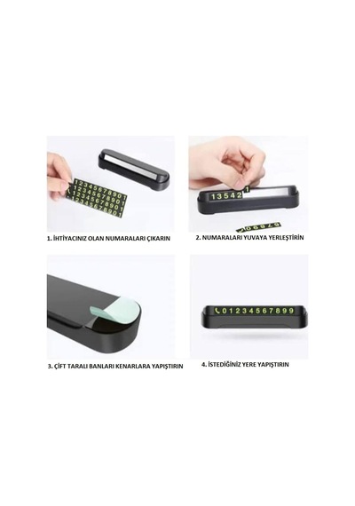 Junglee 936 Araç Içi Parktel Park Telefon Numarası Telefon Tutucu Ve Numaratör İle Uyumlu 2 Mixed
