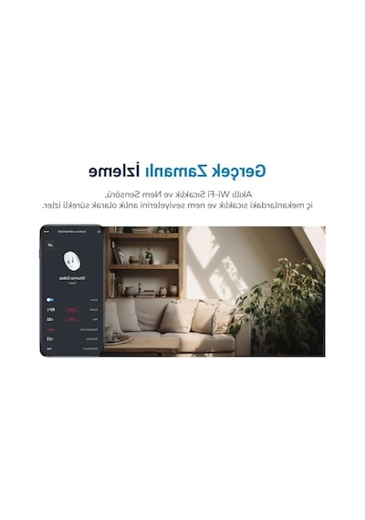 Hybrone Akıllı Wi-fi Lcd Ekranlı Sıcaklık Ve Nem Sensörü, Gerçek Zamanlı Sıcaklık Ve Nem Verileri, Uygulama Üzerinden Anında Bildirim