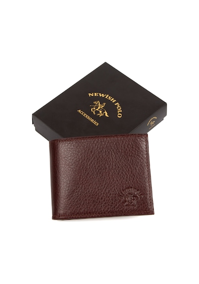 Newish Polo Erkek Hakiki Deri Cüzdan Ve Kartlık - New050 Kahverengi
