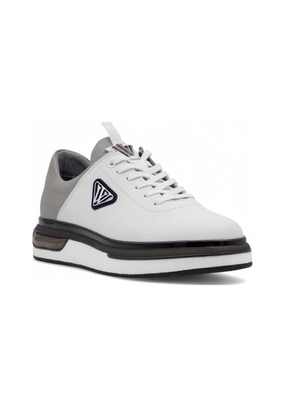 Voyager M057 Hakiki Deri Erkek Sneaker Beyaz